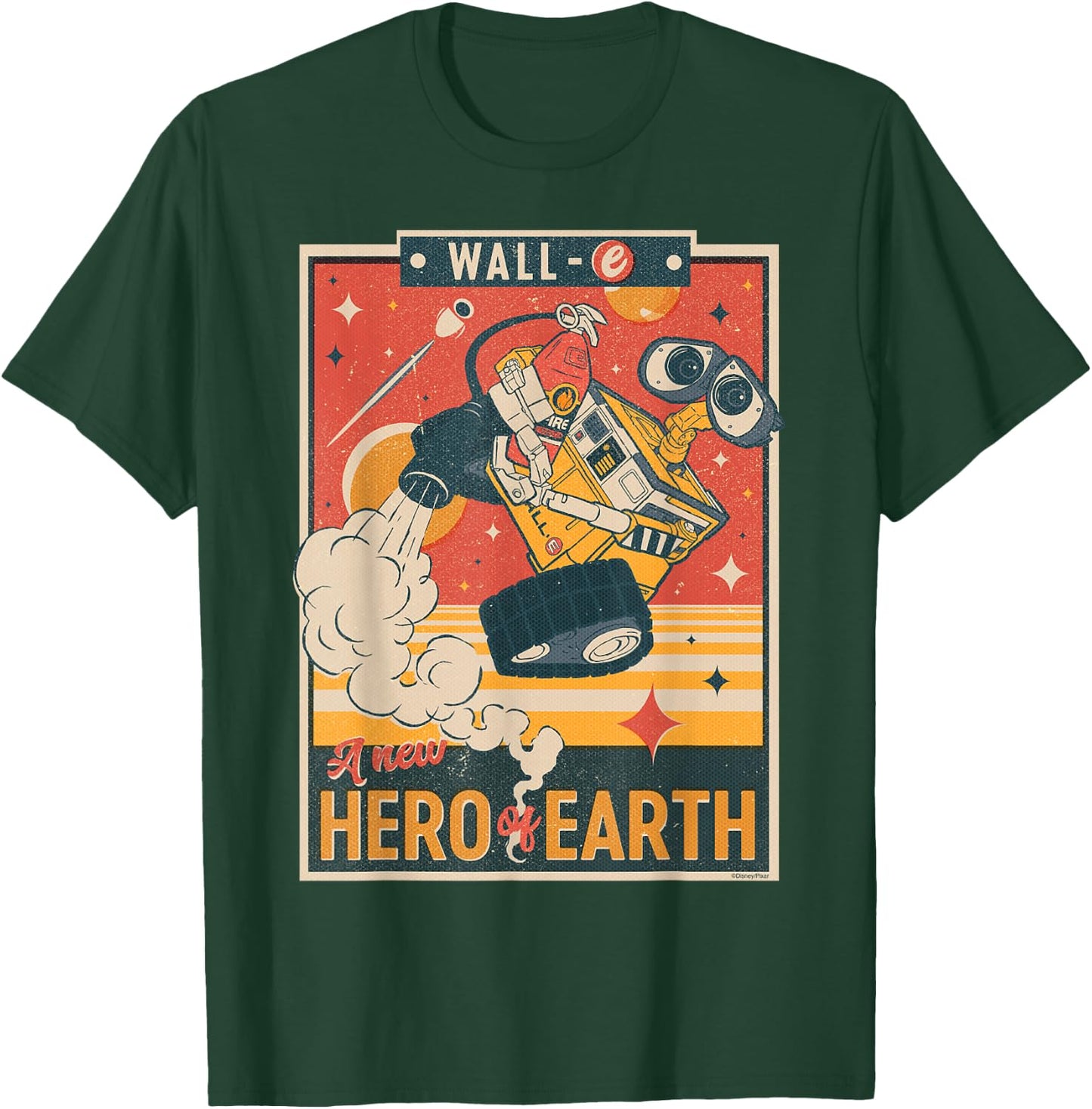 Disney and Pixar's Wall-E A New Hero of Earth , black T-Shirt - T-Shirt | Forest