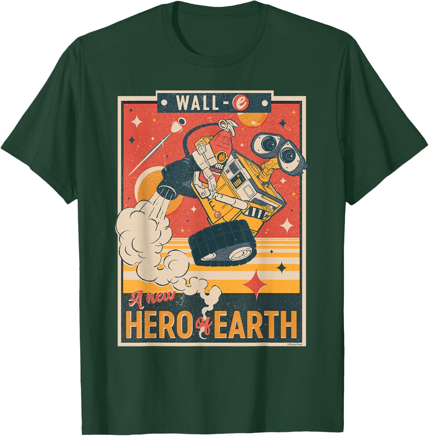 Disney and Pixar's Wall-E A New Hero of Earth , black T-Shirt - T-Shirt | Forest