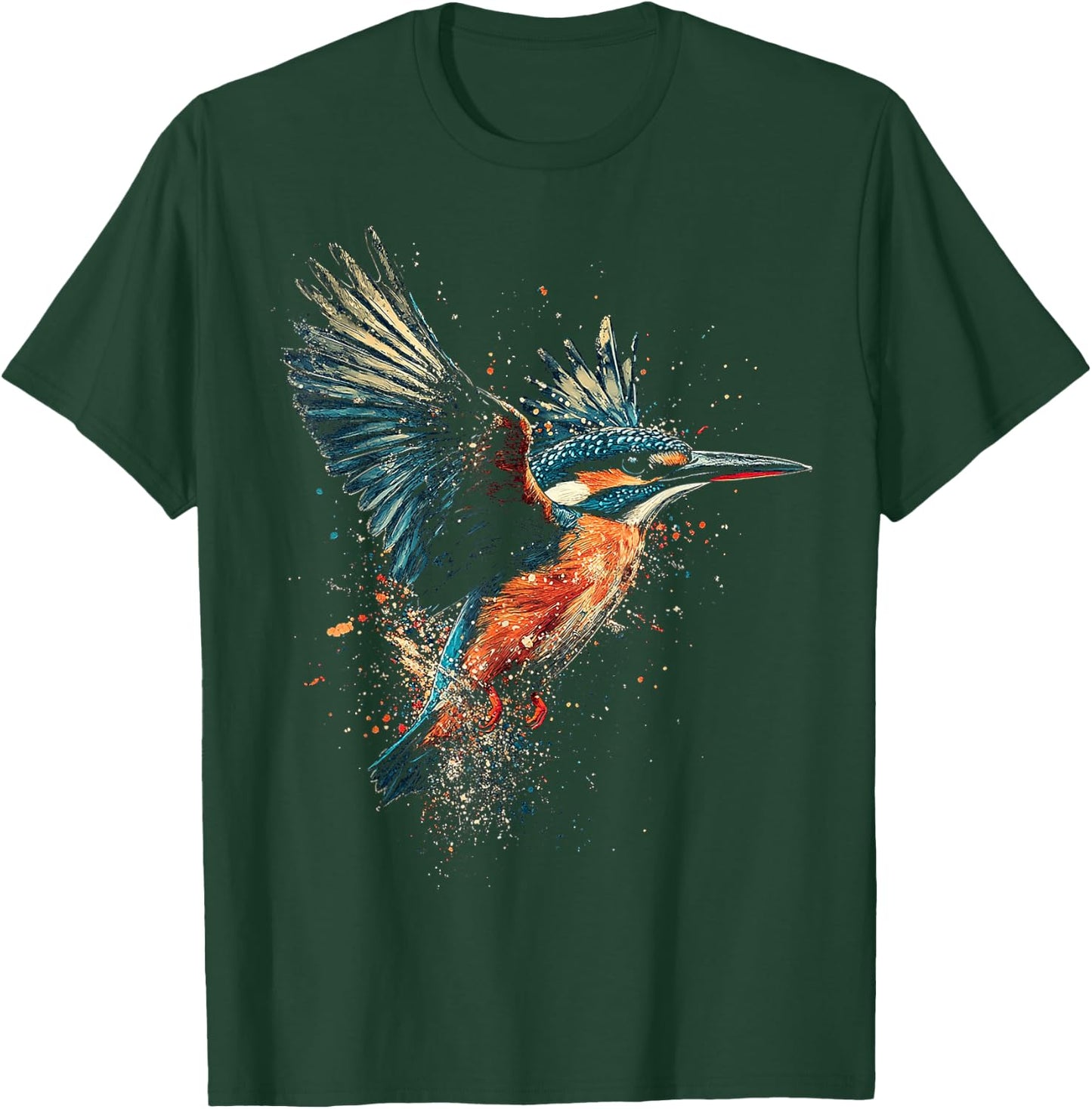 Eisvogel Grafik Tier Illustration Eisvogel T-Shirt - T-Shirt | Forest