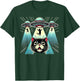 Funny UFO Cat Alien Abduction Spaceship Outerspace Women Kids T-Shirt - T-Shirt | Forest