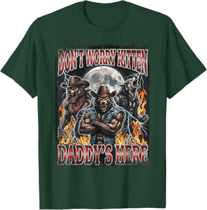 Daddy's Here Cowboy Lot de 3 Loup-garous T-Shirt - T-Shirt | Forest