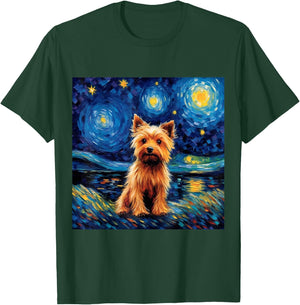 Silky Terrier Starry Night - Silky Terrier T-Shirt - T-Shirt | Forest