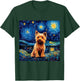 Silky Terrier Starry Night - Silky Terrier T-Shirt - T-Shirt | Forest
