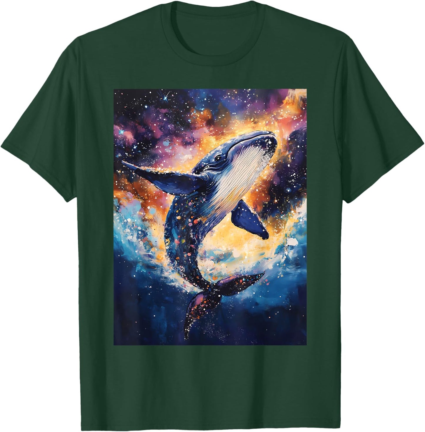 Colorful Whale T-Shirt - T-Shirt | Forest