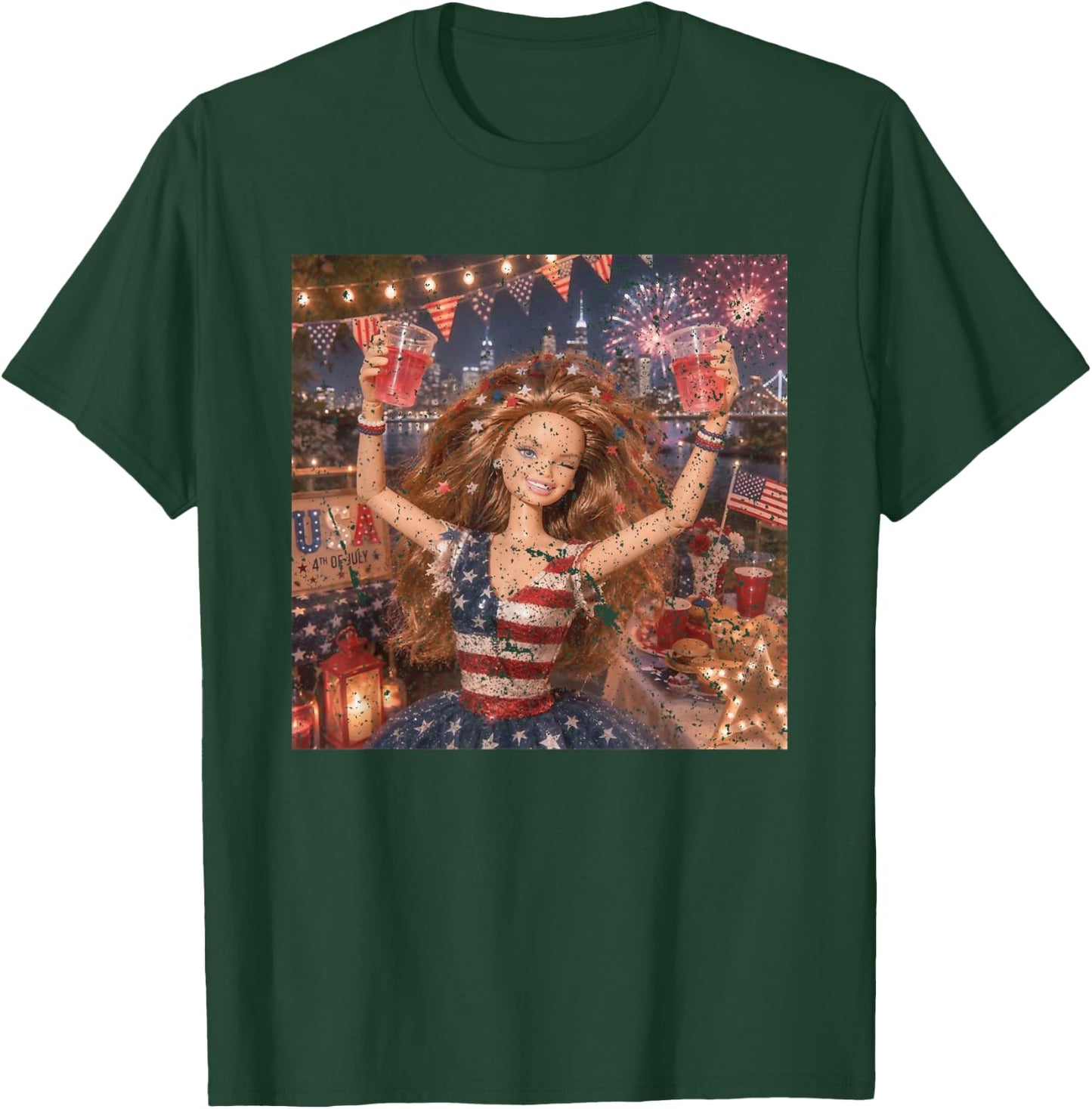 Funny 250 USA T-Shirt - T-Shirt | Forest