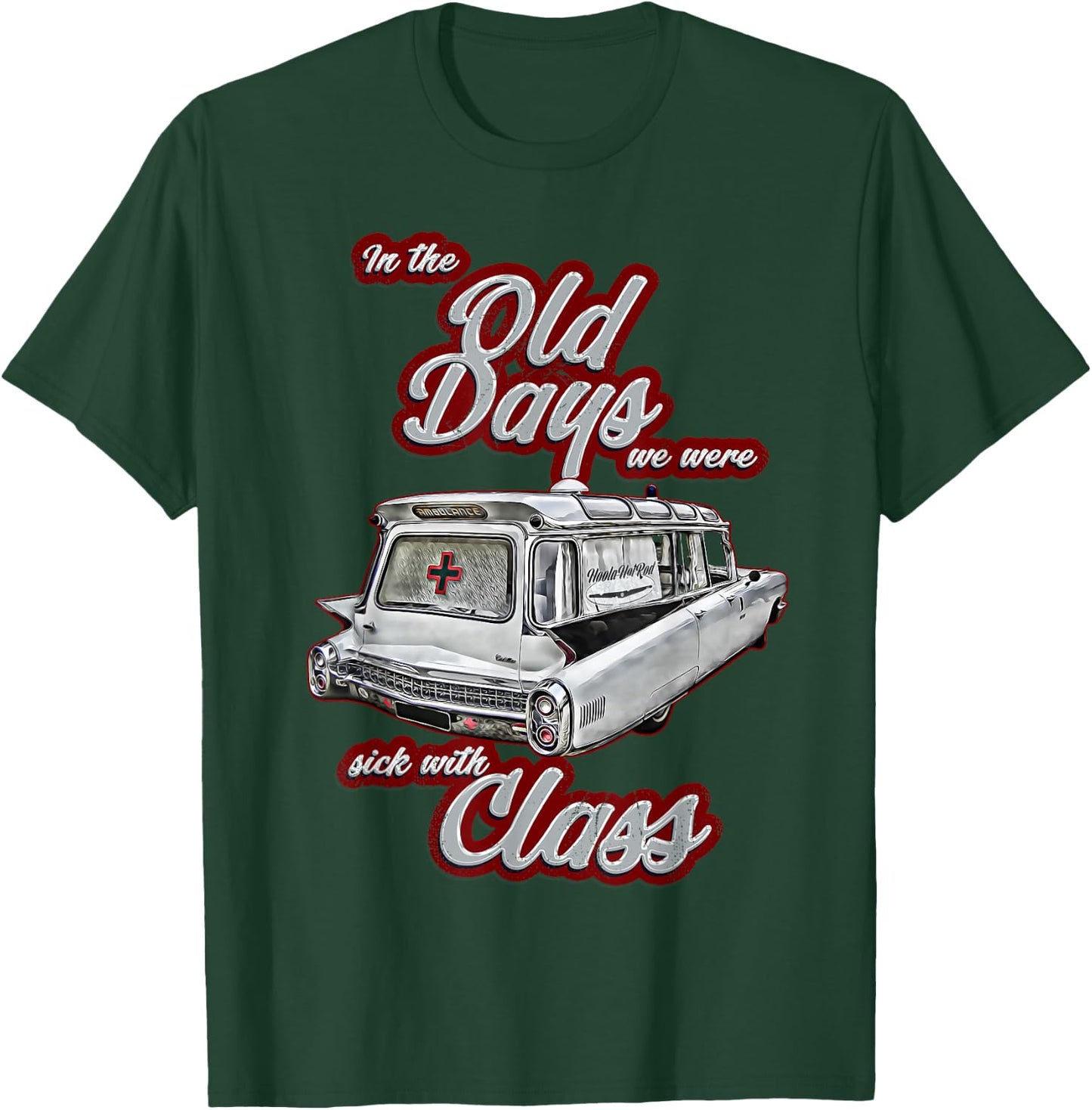 Miller,Meteor,Hotrod,Classic Ambulance car,Hearse1950s,1960s T-Shirt - T-Shirt | Forest