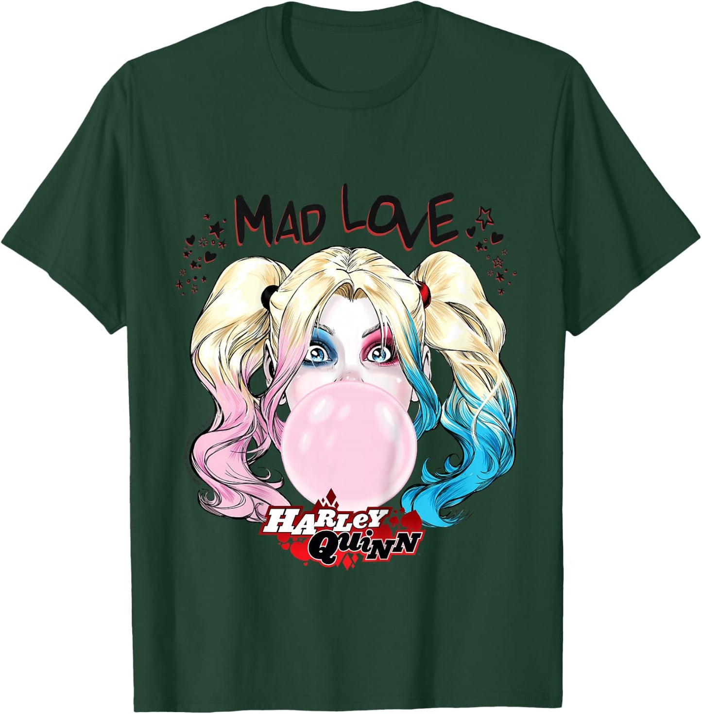 Children's Batman Harley Quinn Bubblegum Mad Love , White T-Shirt - T-Shirt | Forest