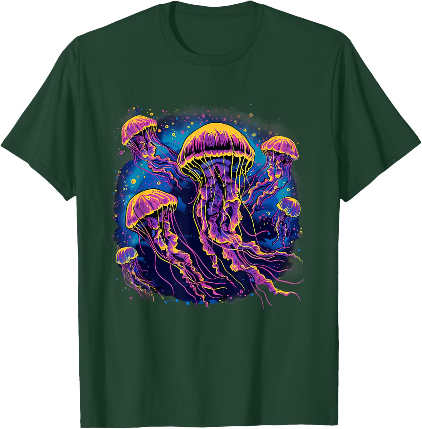 Jellyfish Sea Ocean Jellyfish Ocean Sea Animal Marine Mammal T-Shirt - T-Shirt | Forest