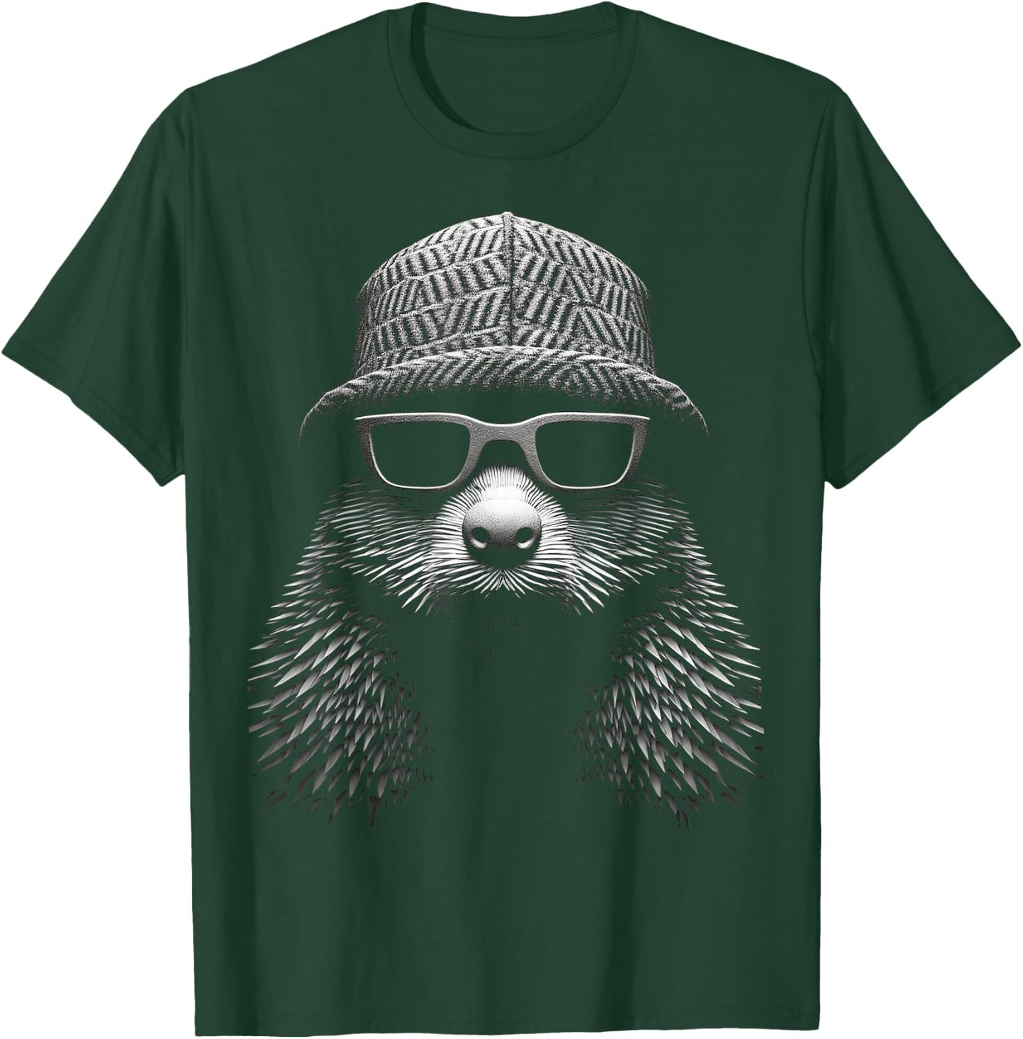 Biber Tier Kunst Portrait Grafik Motiv Biber T-Shirt - T-Shirt | Forest