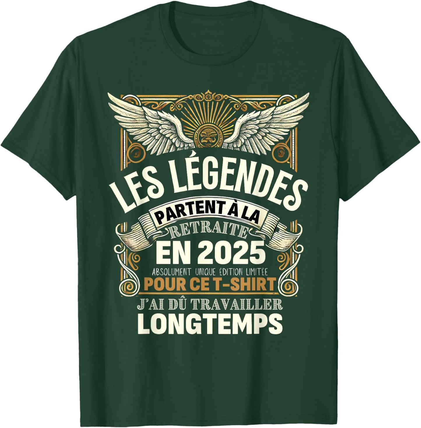 Retirement 2025 Man Retired 2025 T-Shirt - T-Shirt | Forest