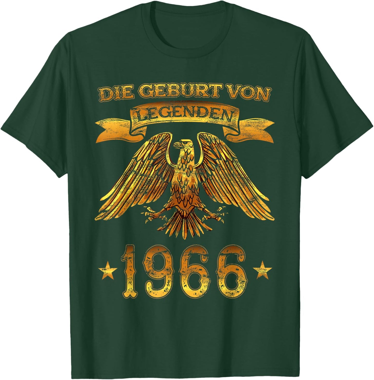 Men's "Die Geburt von Legenden" Vintage 1966 Birthday, black T-Shirt - T-Shirt | Forest