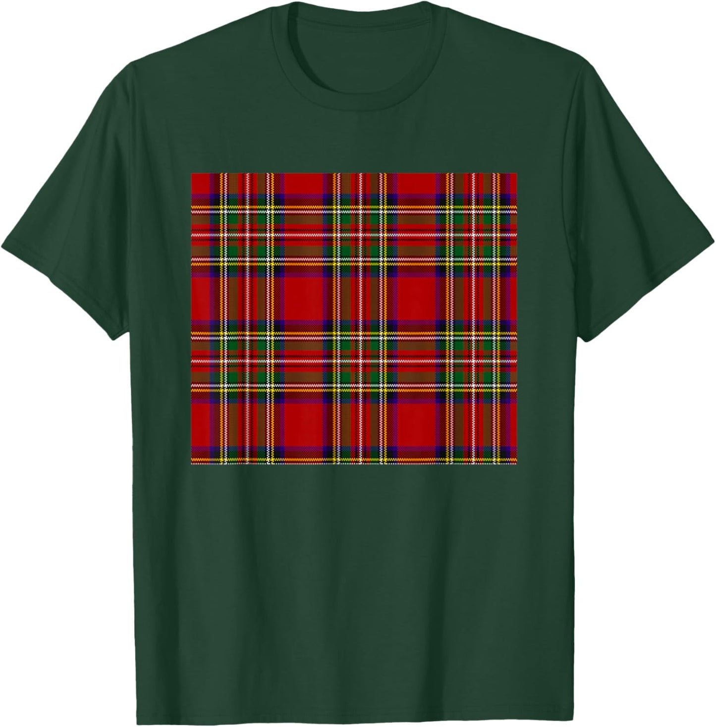 Royal Stewart Tartan Plaid T-Shirt - T-Shirt | Forest