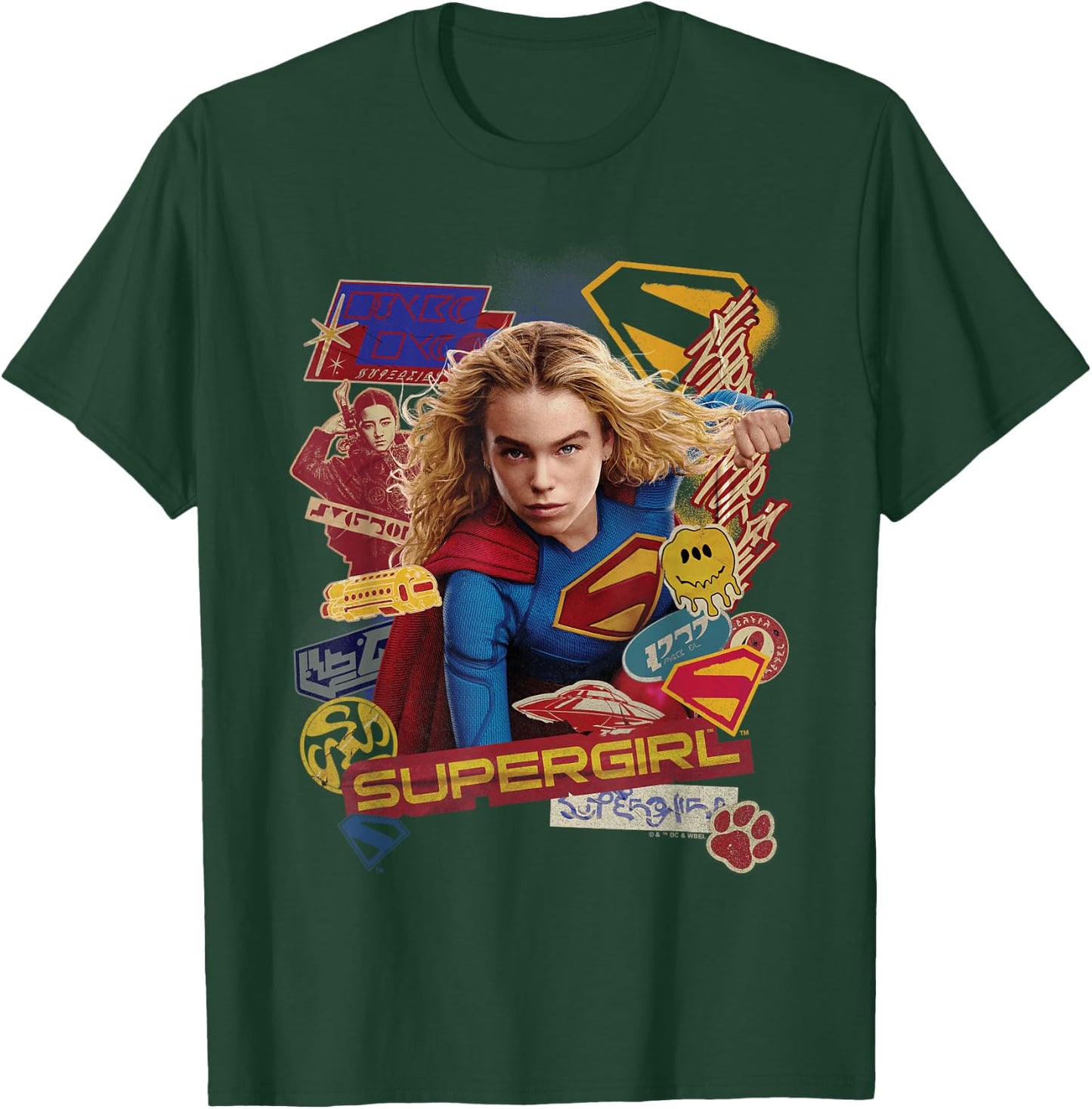 Supergirl 2026 Sticker Slap T-Shirt - T-Shirt | Forest