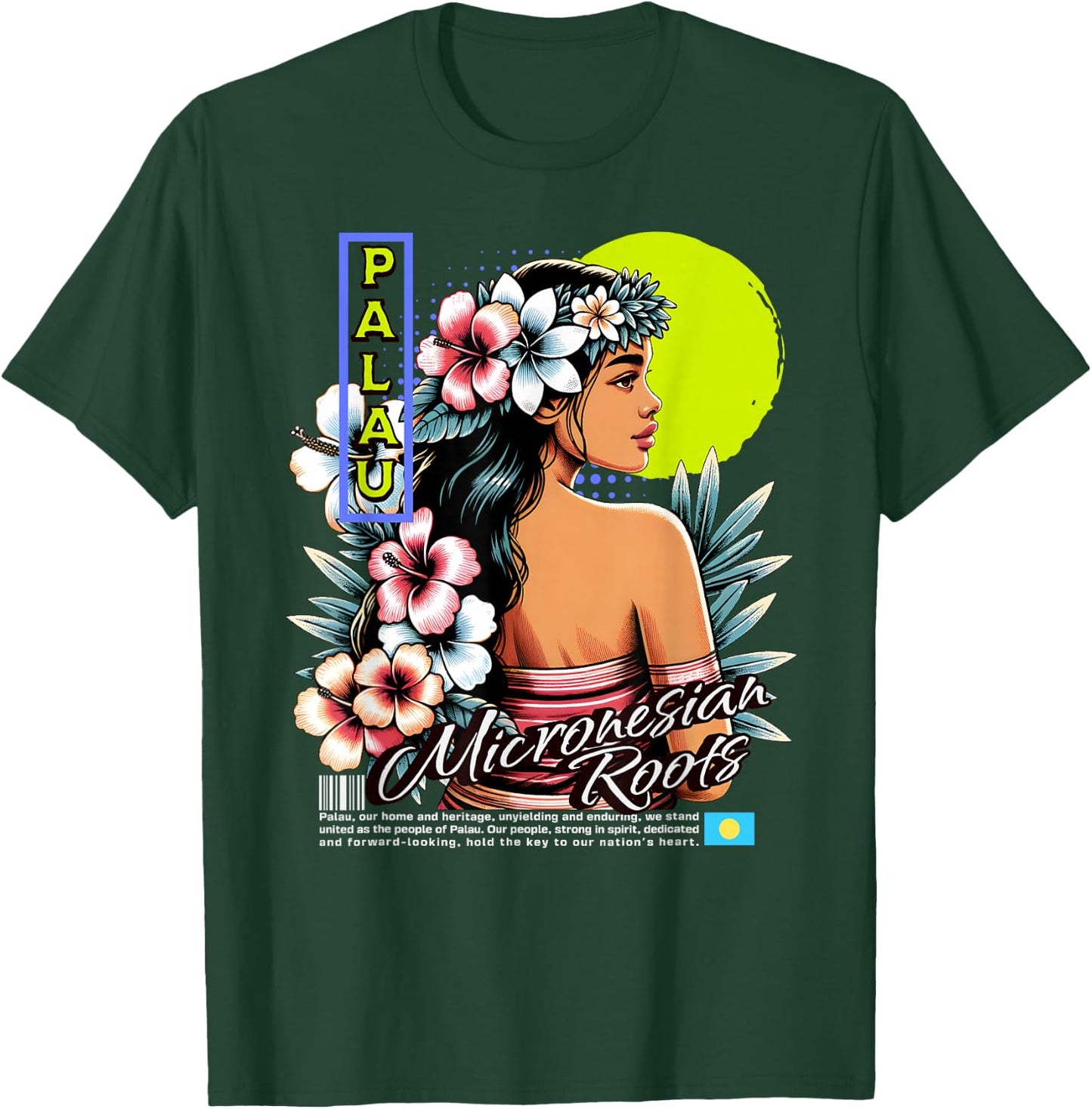 Republic of Palau, Palauan Islander T-Shirt - T-Shirt | Forest