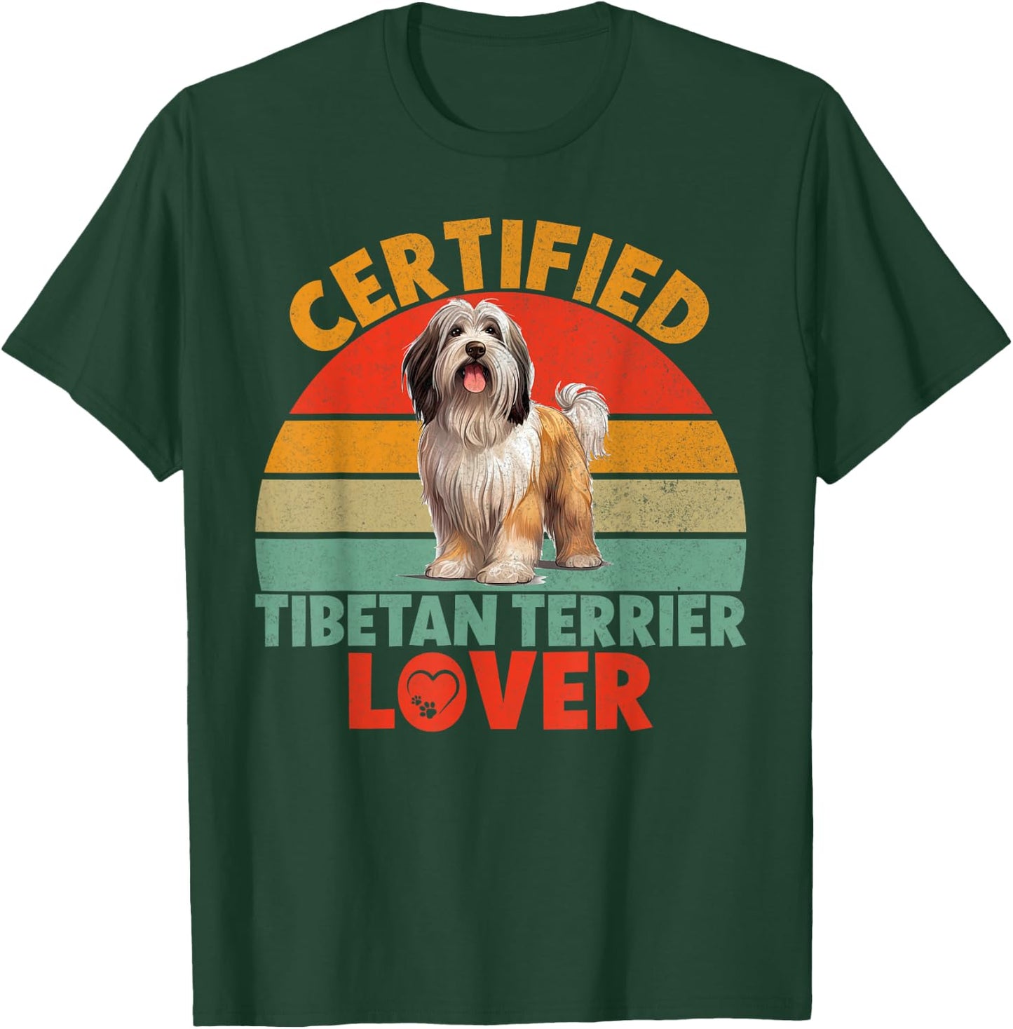 Certified Tibetan Terrier Lover T-Shirt - T-Shirt | Forest