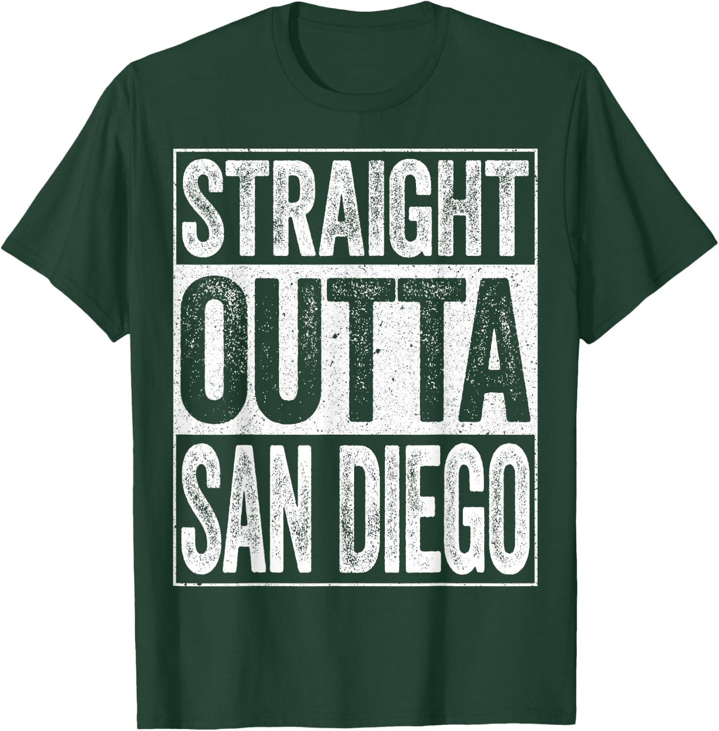 Straight Outta San Diego Shirt Men Women Kids California T-Shirt - T-Shirt | Forest