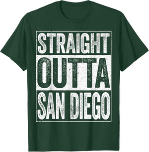 Straight Outta San Diego Shirt Men Women Kids California T-Shirt - T-Shirt | Forest