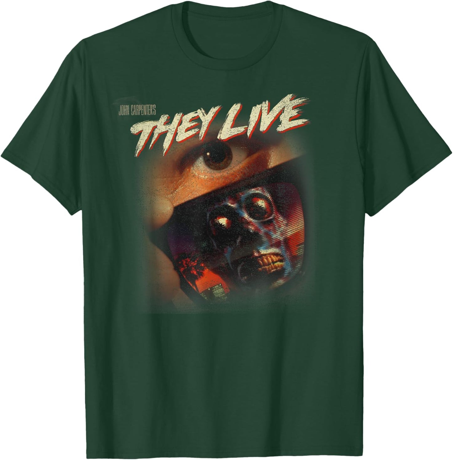 They Live Faded Poster T-Shirt - T-Shirt | Forest
