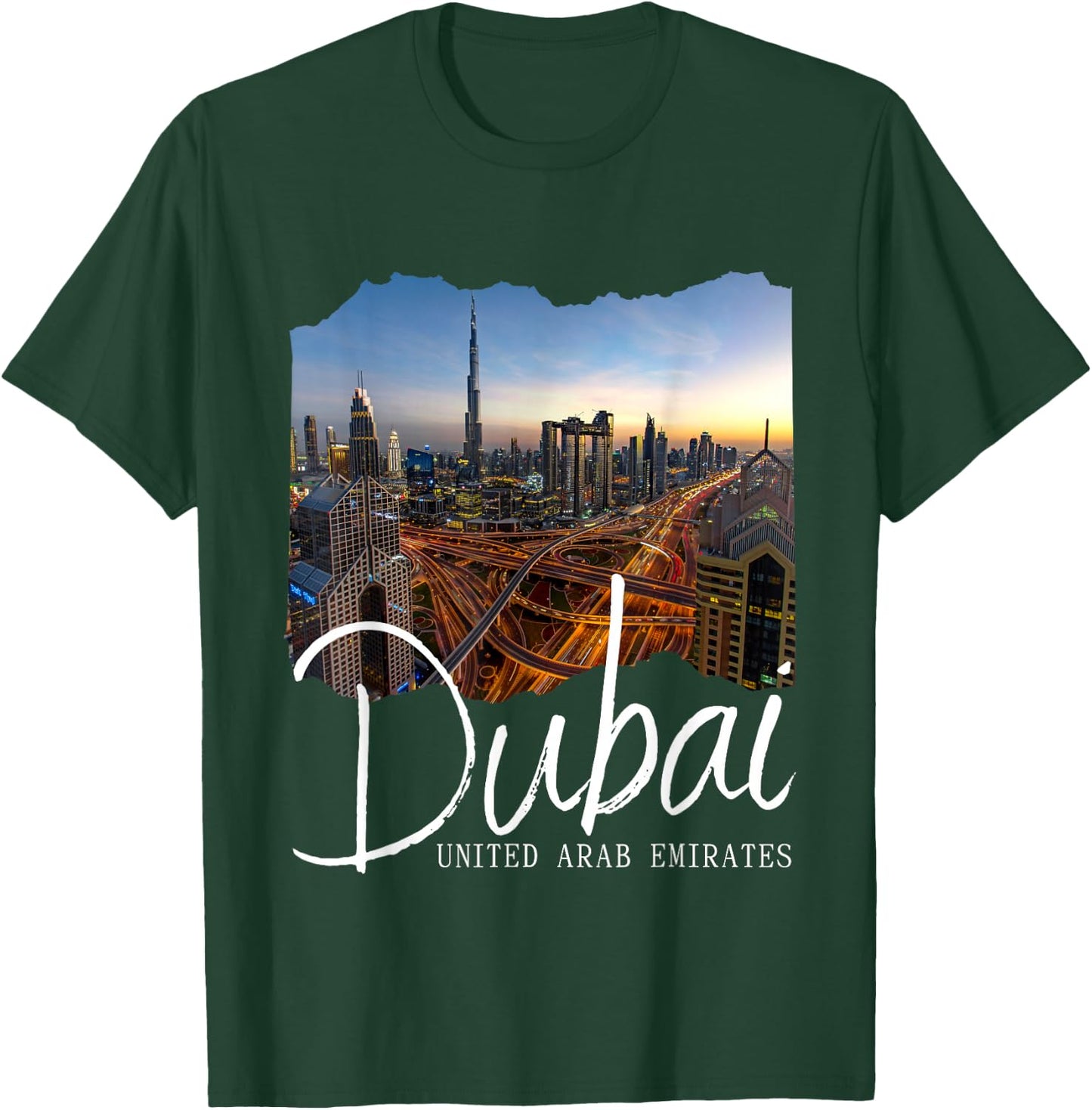 Retro Dubai Souvenir/Dubai T-Shirt - T-Shirt | Forest