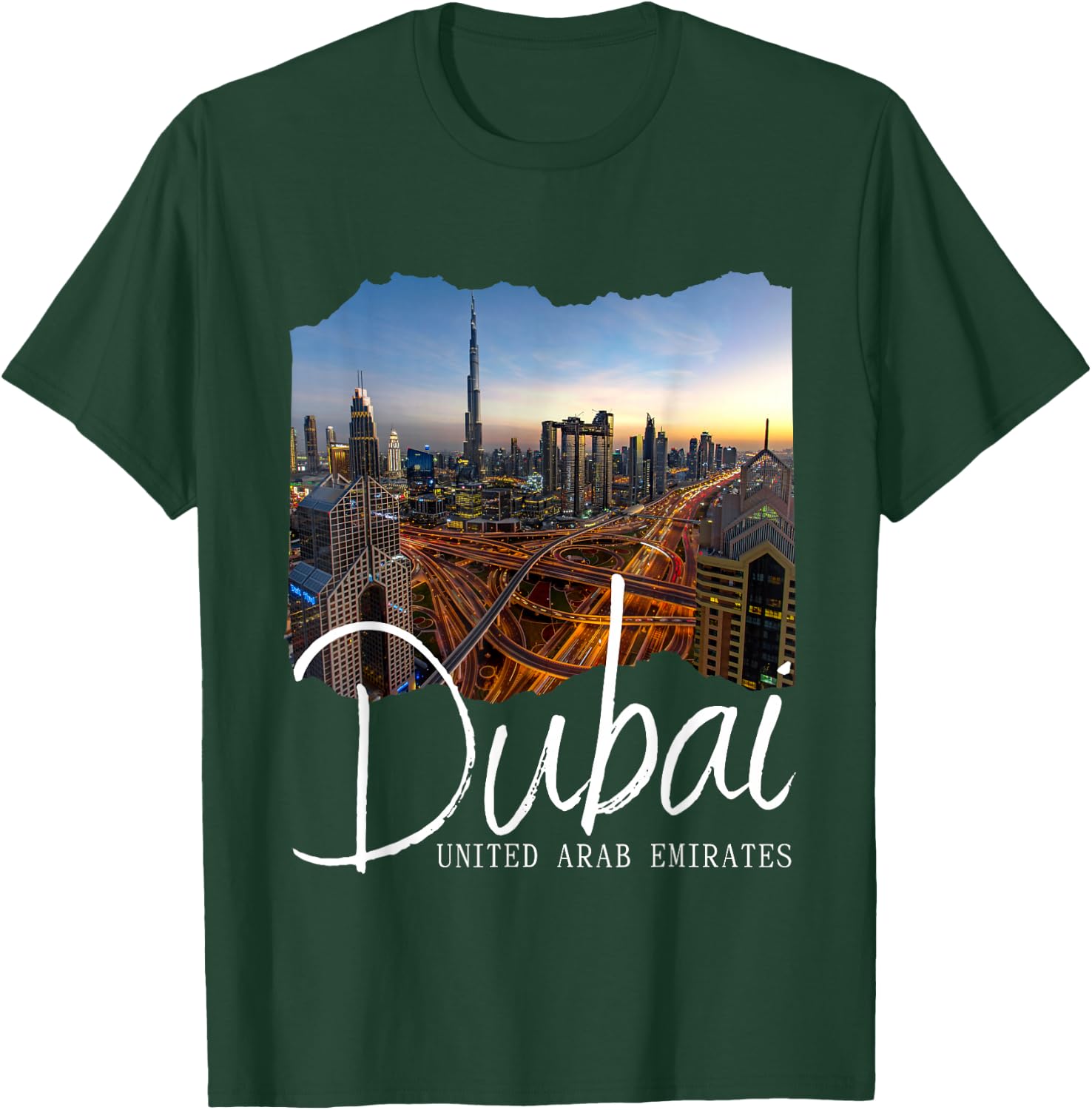 Retro Dubai Souvenir/Dubai T-Shirt - T-Shirt | Forest