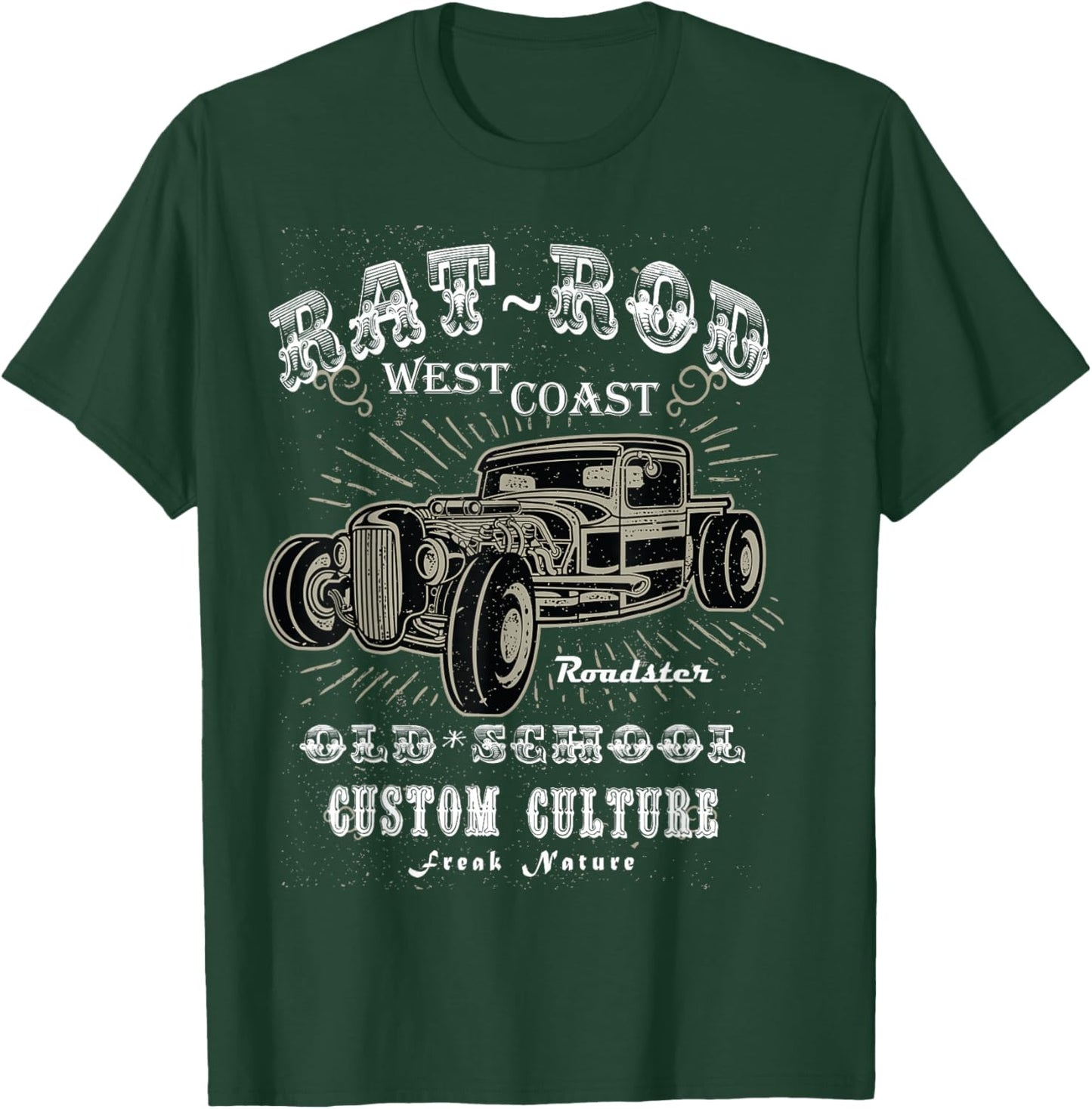 Rat Rod West Coast Hot Rod - Men Women T Shirt T-Shirt - T-Shirt | Forest