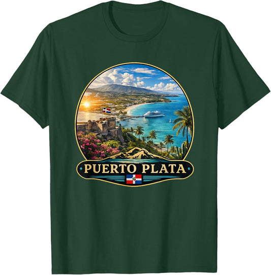 Puerto Plata Dominican Republic Vacation Scenery T-Shirt - T-Shirt | Forest