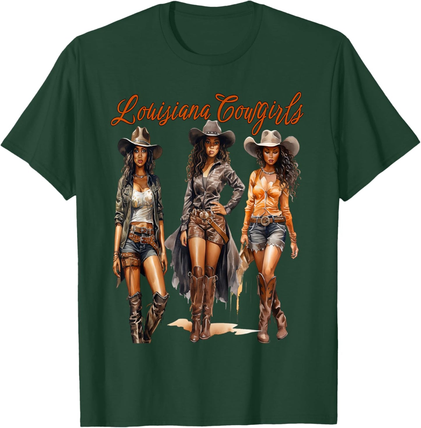 Pretty Louisiana Cowgirls T-Shirt - T-Shirt | Forest
