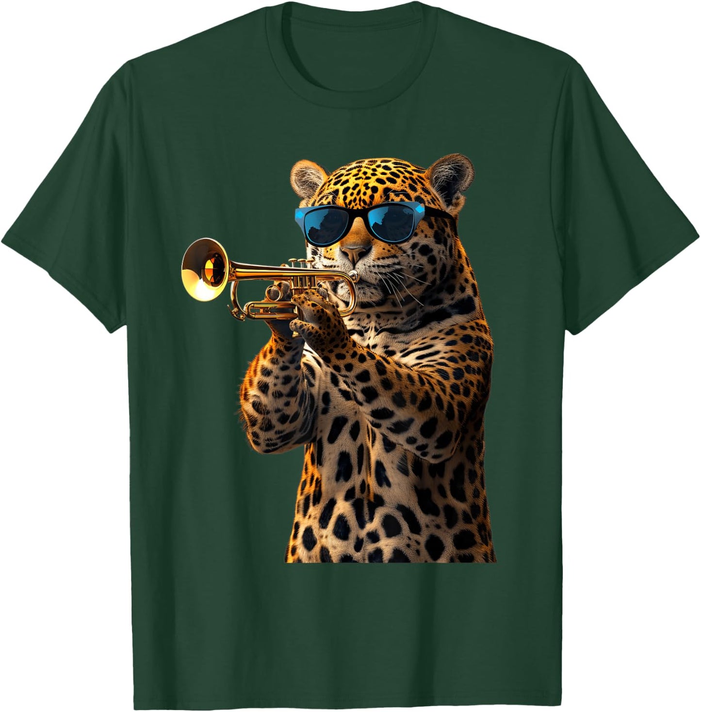 Jaguar Trumpet T-Shirt - T-Shirt | Forest
