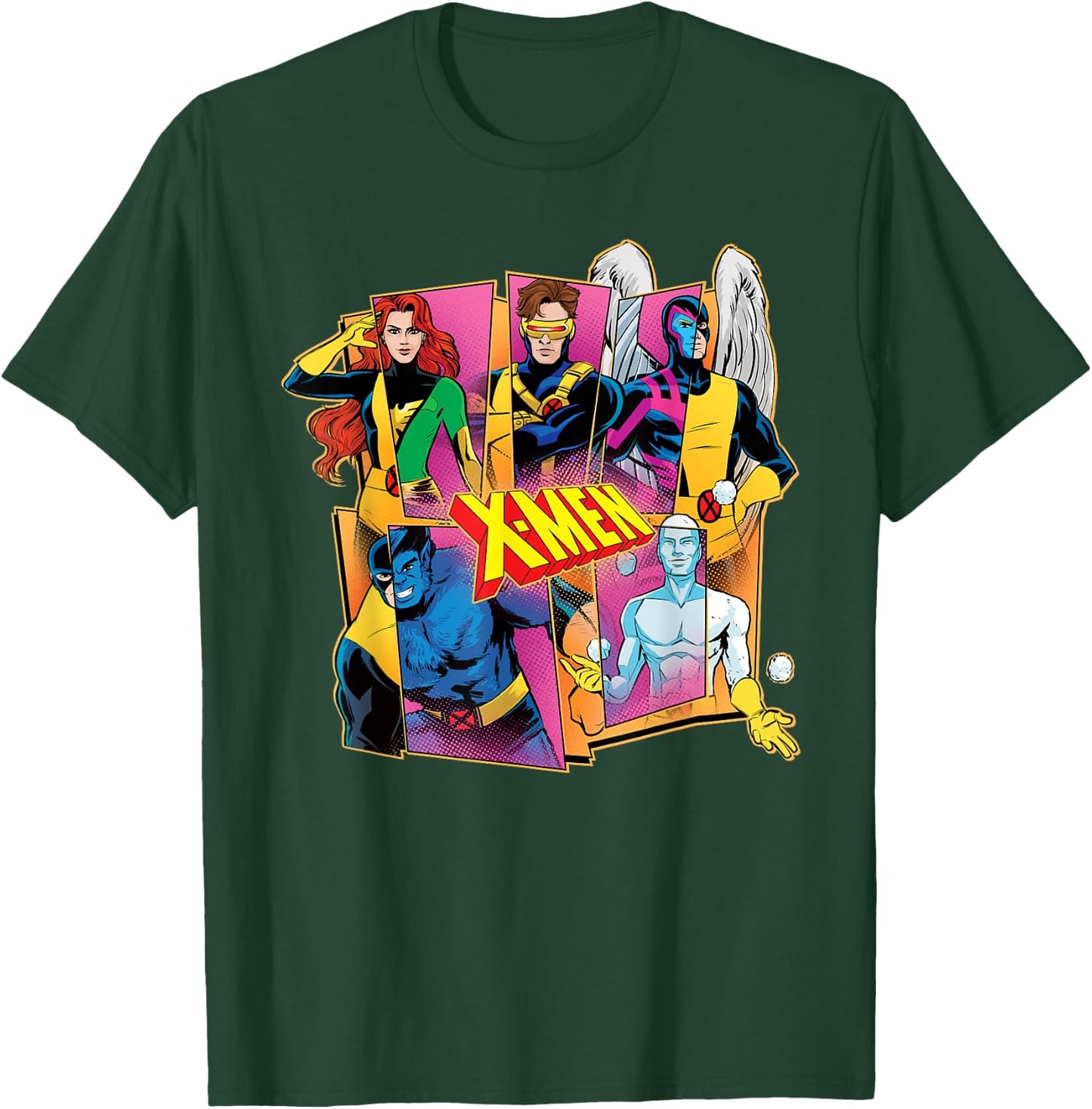 Marvel X-Men Mutant Heroes '60s & '90s Retro Comic Costumes , Black, S T-Shirt - T-Shirt | Forest