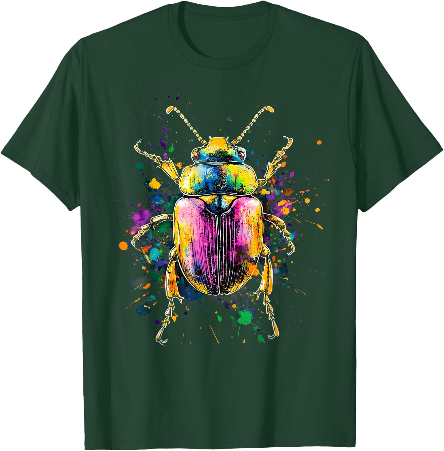 Egyptian Scarab Beetle Artwork Egyptian God Ancient Egypt T-Shirt - T-Shirt | Forest