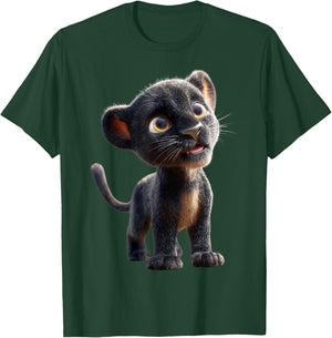 Panther Leopard Fawn Sweet Big Cat Panther Leopards T-Shirt - T-Shirt | Forest