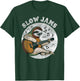 Slow Jams Sloth Playing Acoustic Guitar – Funny Music T-Shirt - T-Shirt | Forest