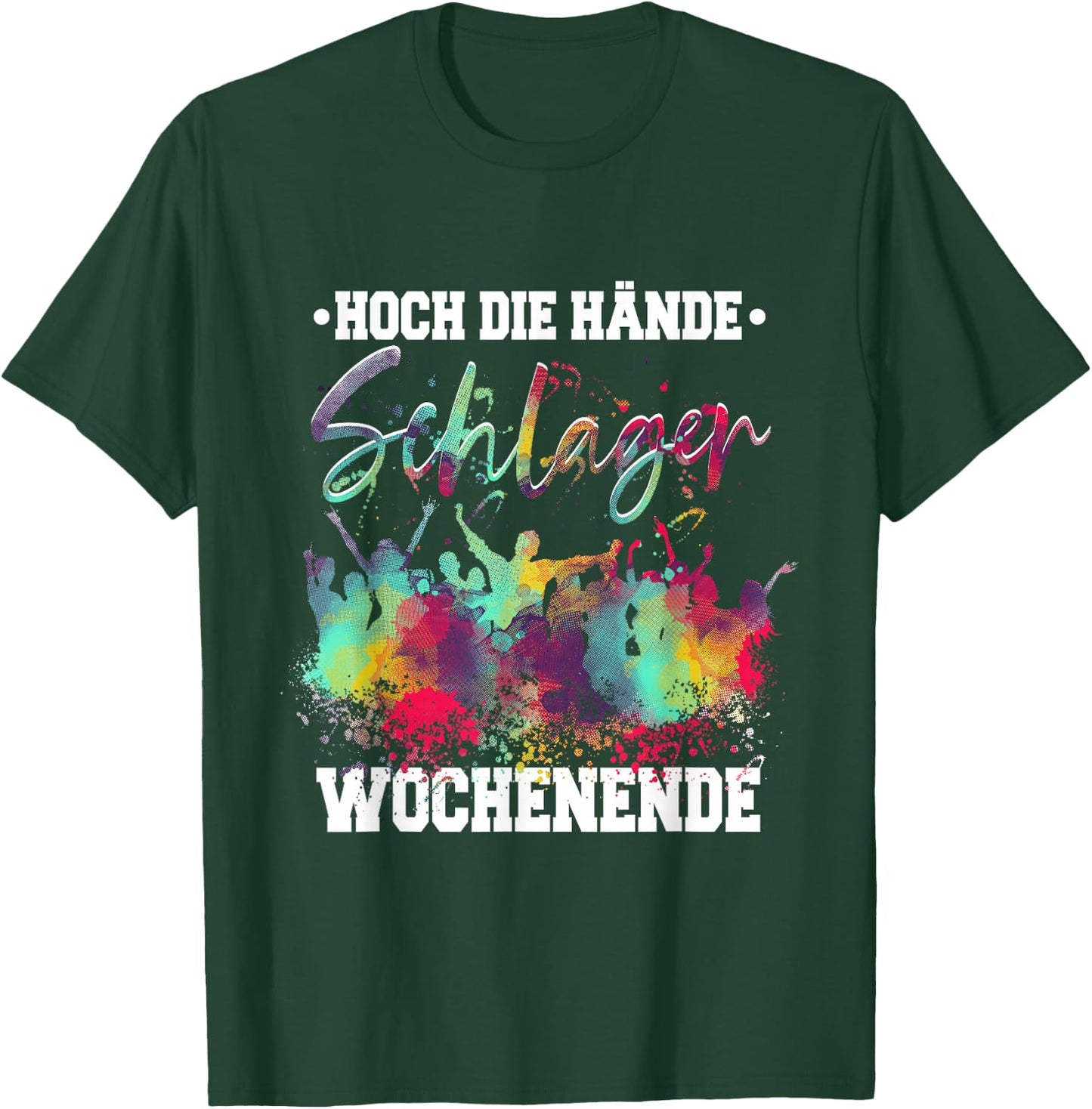 Schlagerparty Schlager , black, s T-Shirt - T-Shirt | Forest