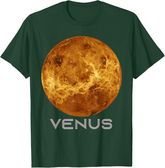 Venus Planet Shirt, Solar System Planet , Men, Children, , black T-Shirt - T-Shirt | Forest