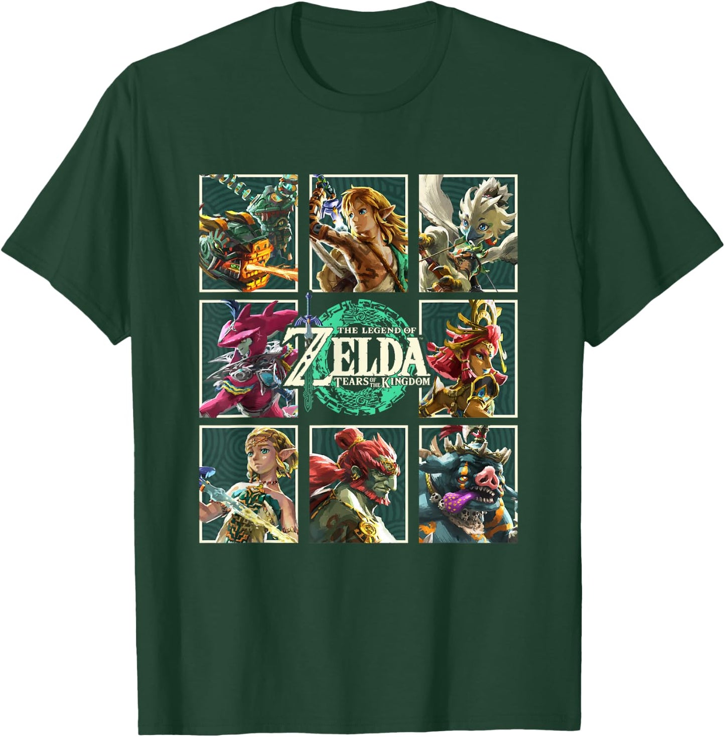 The Legend of Zelda Tears of The Kingdom Character Boxes T-Shirt - T-Shirt | Forest
