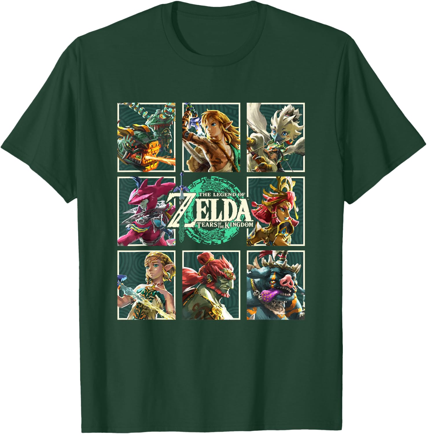 The Legend of Zelda Tears of The Kingdom Character Boxes T-Shirt - T-Shirt | Forest