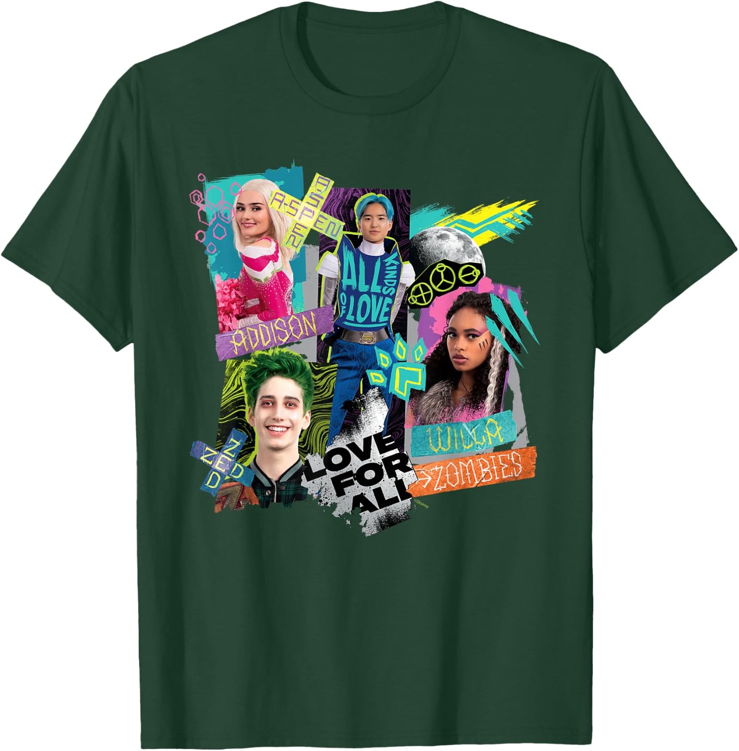 Disney Channel Zombies 3 Love for All, All Kinds of Love T-Shirt - T-Shirt | Forest