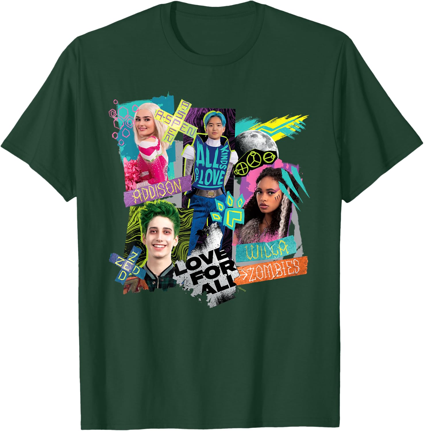 Disney Channel Zombies 3 Love for All, All Kinds of Love T-Shirt - T-Shirt | Forest