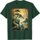Japanese vintage designs Japanische Holzschnittkunst: Kraniche und Kiefer. Japanisches Kanji T-Shirt - T-Shirt | Forest