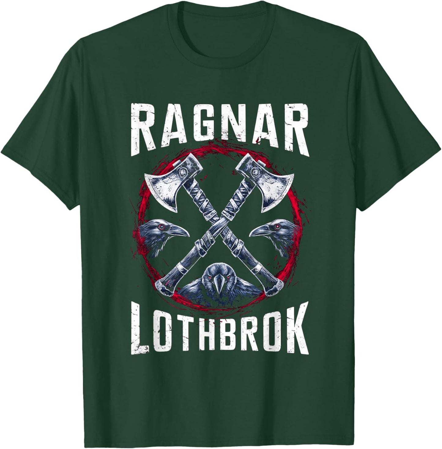 Ragnar Lothbrok Viking Warrior Lodbrok Norse Mythology , Black, S T-Shirt - T-Shirt | Forest