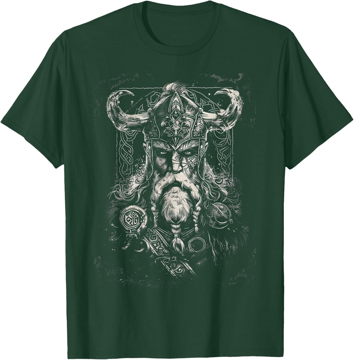 Viking Odin Valhalla Scandinavian Odin Ravens T-Shirt - T-Shirt | Forest