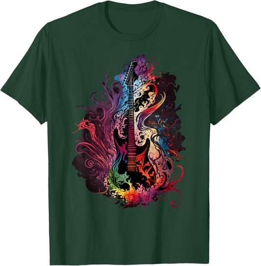 Ethereal Muse: an electric guitar band designed for , Black, S T-Shirt - T-Shirt | Forest