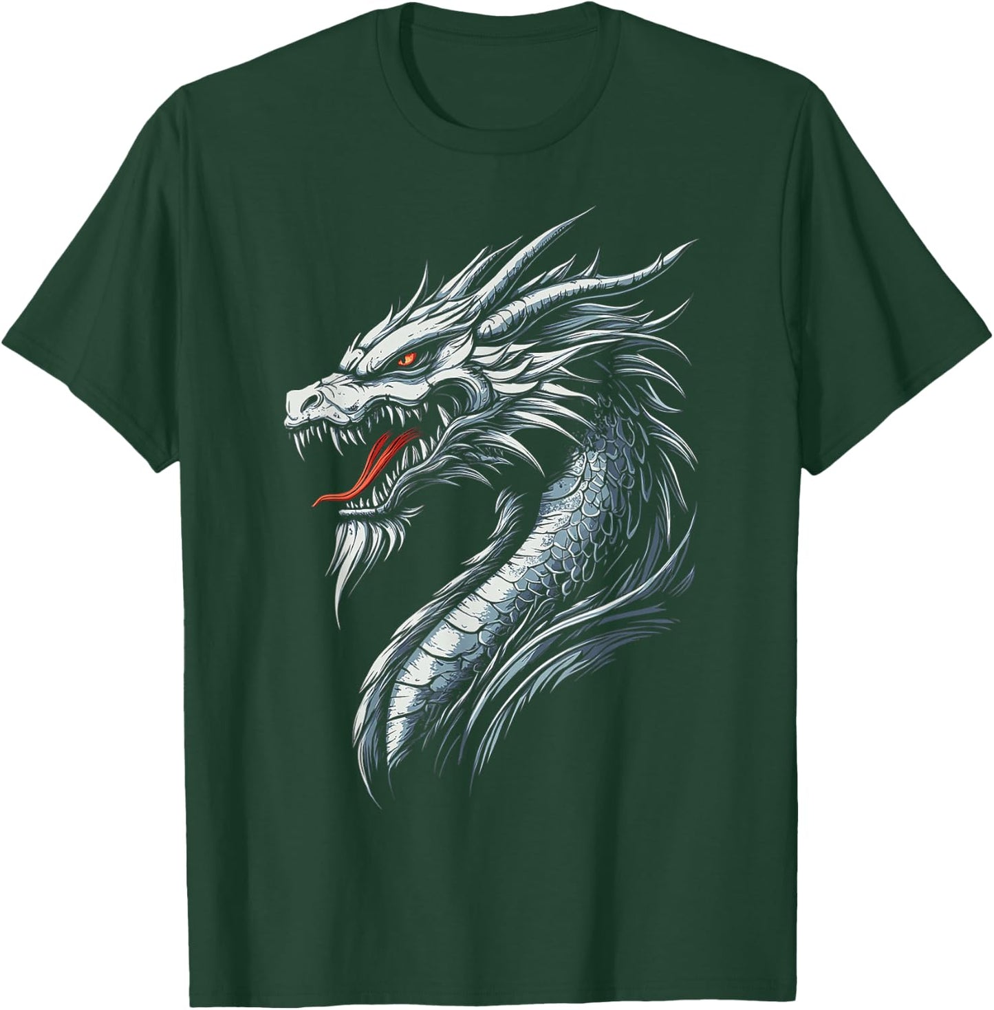 Dragon Illustration Mythical Dragon T-Shirt - T-Shirt | Forest