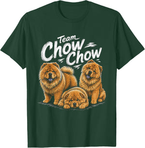 Team Chow Chow Artwork Design T-Shirt - T-Shirt | Forest