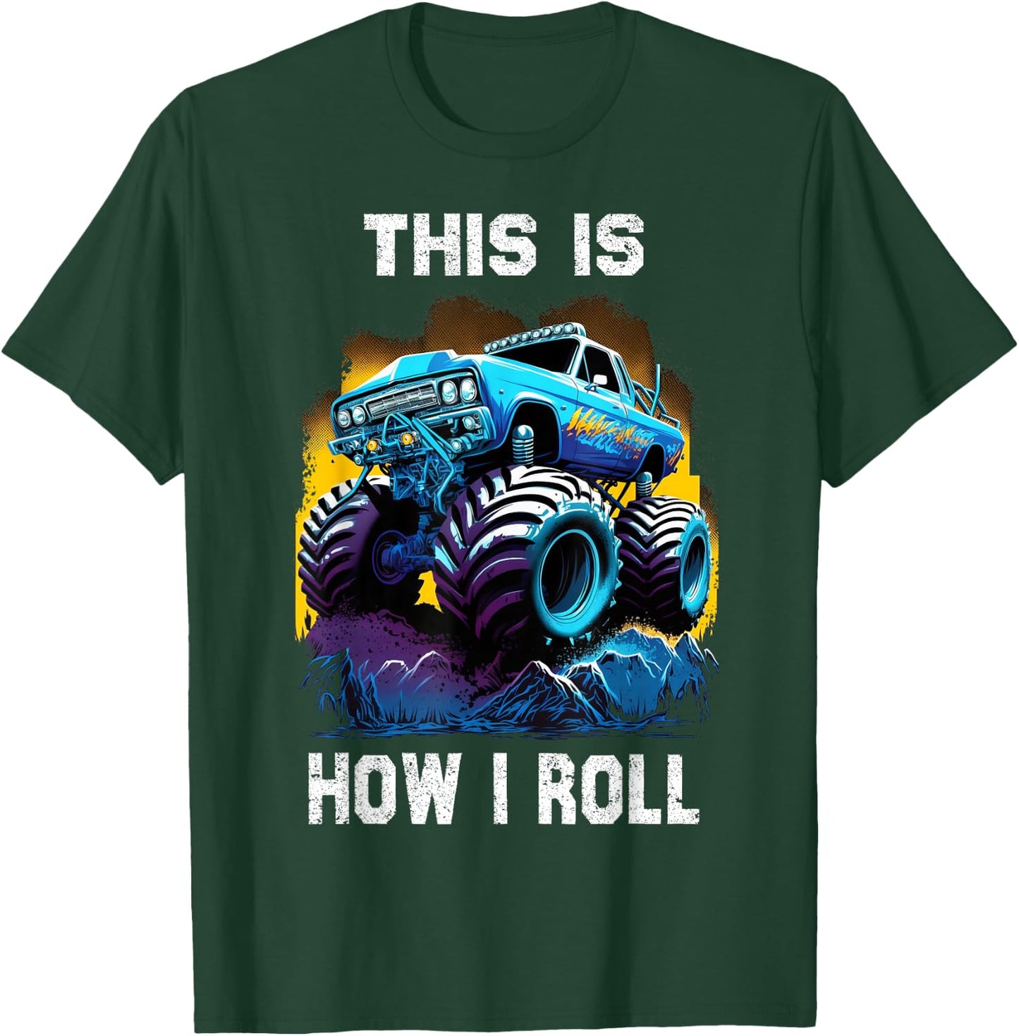 Cool Idea for Monster Truck Lovers & Boys & Women Men Kids T-Shirt - T-Shirt | Forest