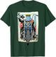 Biker King Of Clubs Playing Card Rider Motorcycle T-Shirt - T-Shirt | Forest