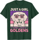 Just A Girl Who Loves Goldens Dog Lover Pet Golden Retriever T-Shirt - T-Shirt | Forest