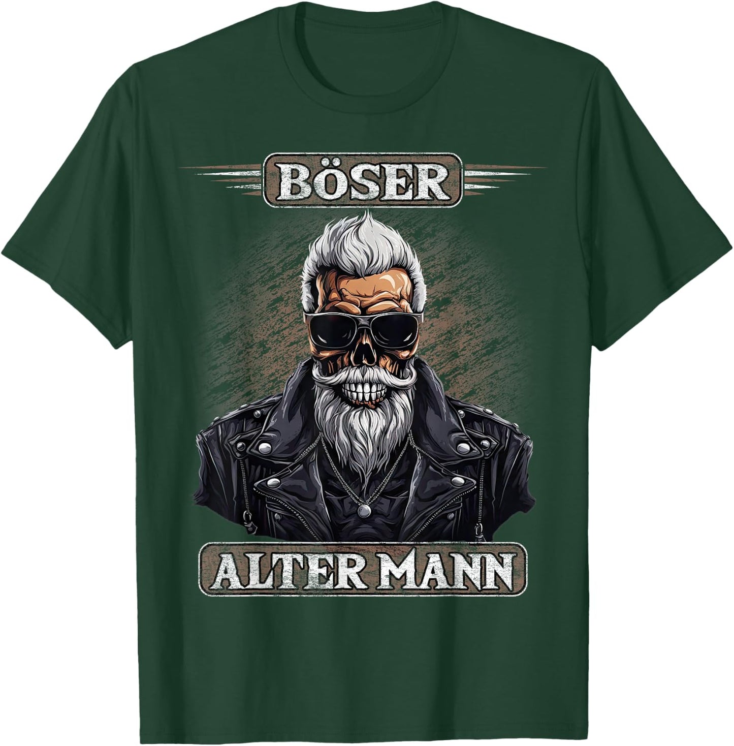 Böser alter Mann Herren Motorrad Biker Sarkasmus T-Shirt - T-Shirt | Forest