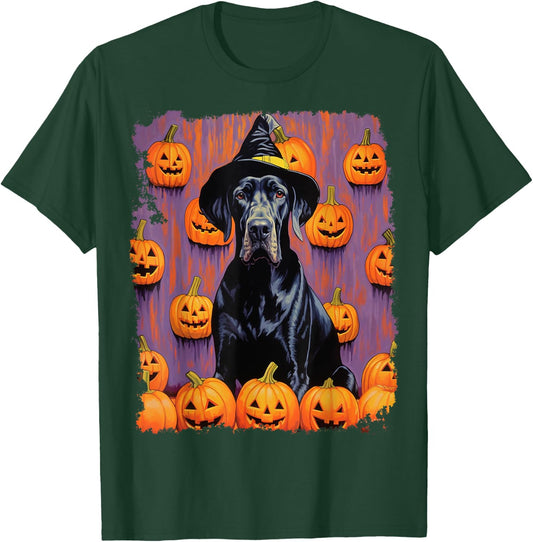 Halloween Dog Great Dane T-Shirt - T-Shirt | Forest