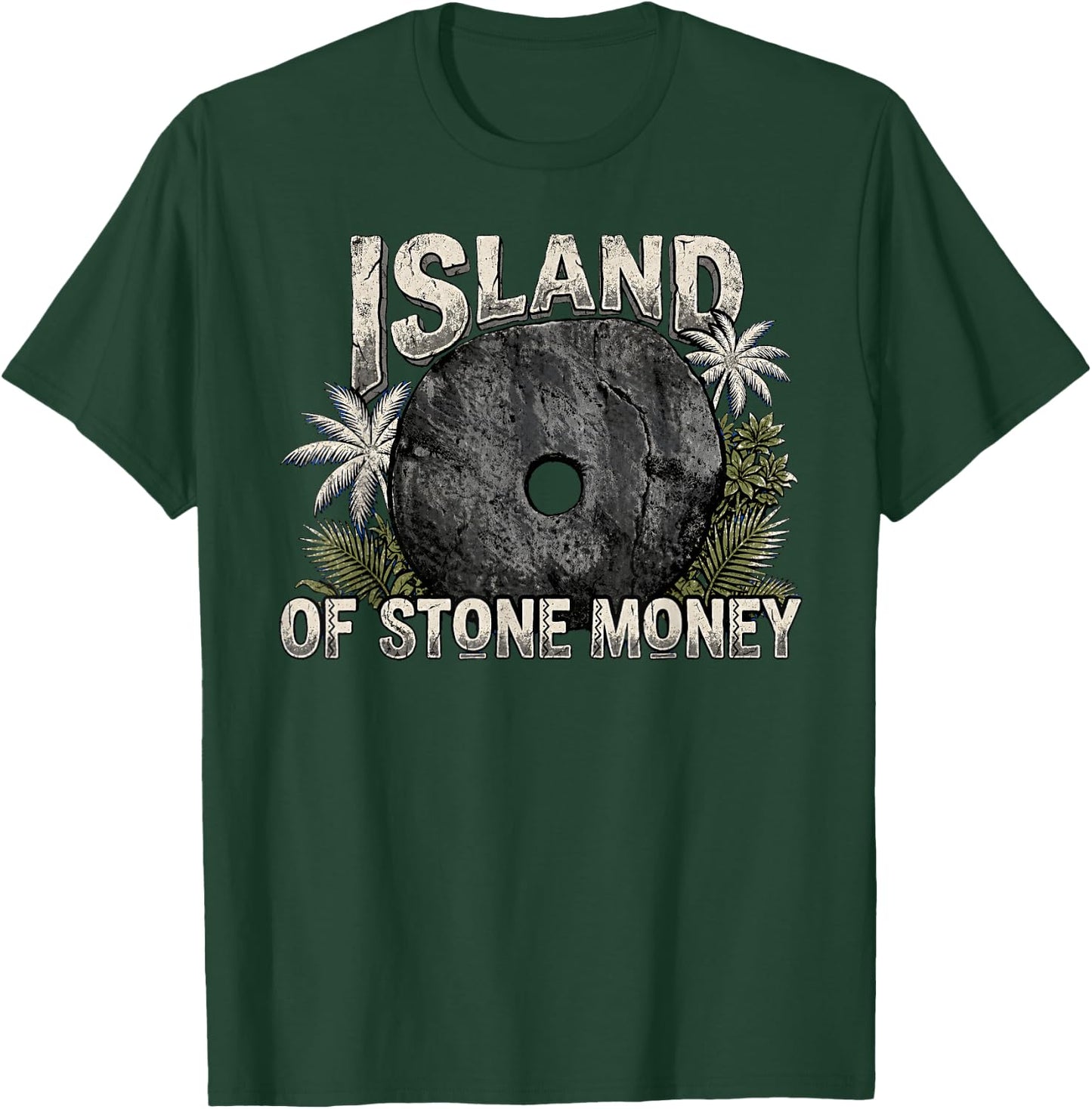 Yap Island Micronesia Stone Money Heritage T-Shirt - T-Shirt | Forest